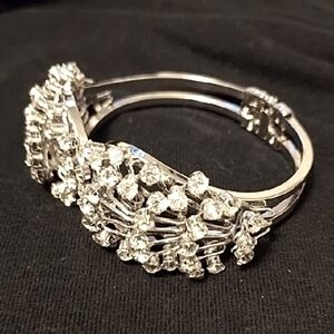 Vintage Julianna Rhinestone Clamp Bracelet